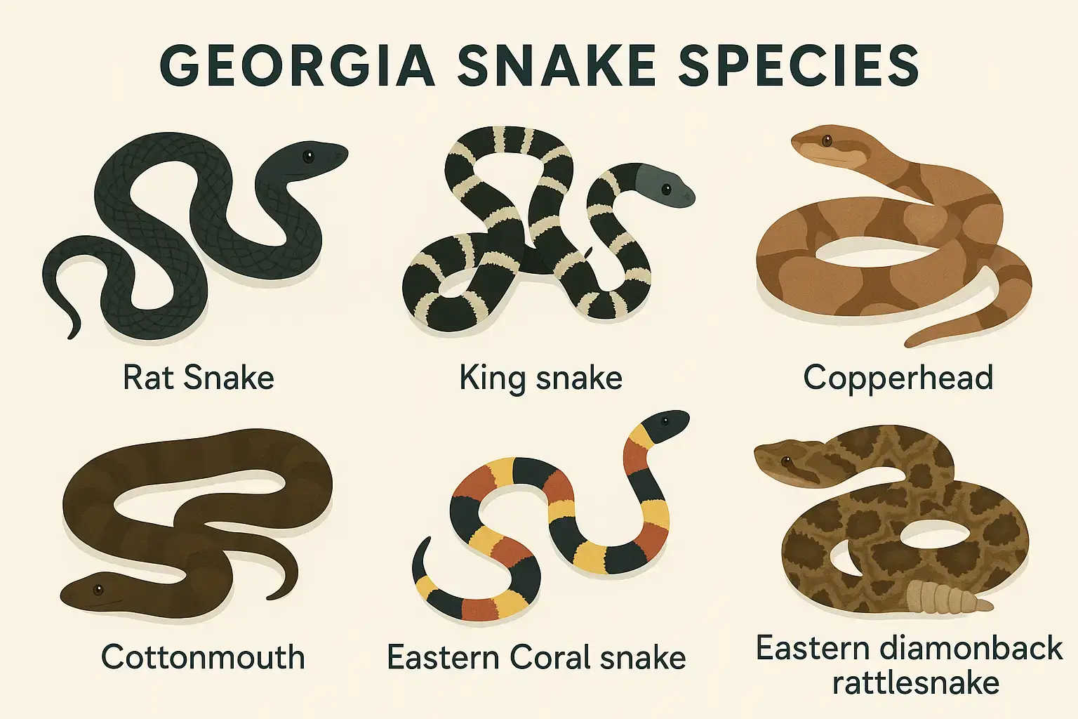 Common snake species in North Atlanta